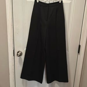 Topshop ladies black flare work pants size 2, like‎ new, polyester